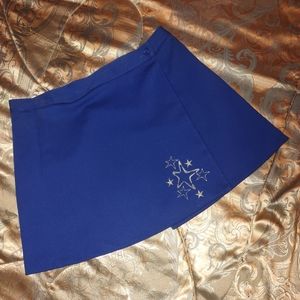 Teamleader Blue With Stars Cheerleader Skirt XL/14